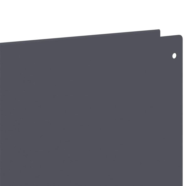 vidaXL Obrubník trávnika 50 pcs 100 x 12 cm Oceľ Antracitová – Obrázok 6