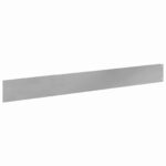 vidaXL Obrubník trávnika 10 pcs 100 x 12 cm Oceľ Strieborná – Obrázok 2