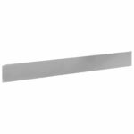 vidaXL Obrubník trávnika 50 pcs 100 x 12 cm Oceľ Strieborná – Obrázok 5