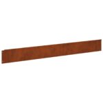 vidaXL Obrubník trávnika 30 pcs 100 x 12 cm Oceľ Hrdzavý – Obrázok 6