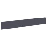 vidaXL Obrubník trávnika 20 pcs 100 x 15 cm Oceľ Antracitová – Obrázok 2