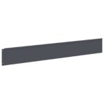 vidaXL Obrubník trávnika 20 pcs 100 x 15 cm Oceľ Antracitová – Obrázok 5