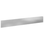 vidaXL Obrubník trávnika 10 pcs 100 x 15 cm Oceľ Strieborná – Obrázok 2