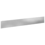 vidaXL Obrubník trávnika 10 pcs 100 x 15 cm Oceľ Strieborná – Obrázok 5
