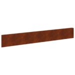 vidaXL Obrubník trávnika 10 pcs 100 x 15 cm Oceľ Hrdzavý – Obrázok 2
