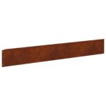 vidaXL Obrubník trávnika 10 pcs 100 x 15 cm Oceľ Hrdzavý – Obrázok 6