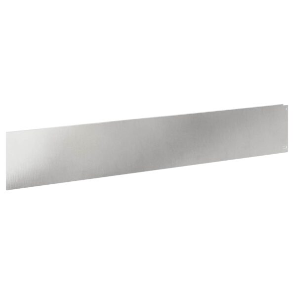 vidaXL Obrubník trávnika 20 pcs 100 x 18 cm Oceľ Strieborná – Obrázok 2