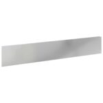vidaXL Obrubník trávnika 30 pcs 100 x 18 cm Oceľ Strieborná – Obrázok 2
