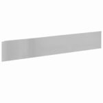 vidaXL Obrubník trávnika 30 pcs 100 x 18 cm Oceľ Strieborná – Obrázok 5