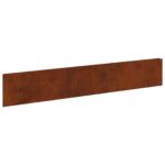 vidaXL Obrubník trávnika 20 pcs 100 x 18 cm Oceľ Hrdzavý – Obrázok 2