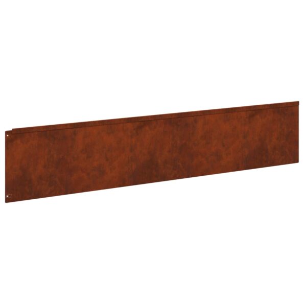 vidaXL Obrubník trávnika 20 pcs 100 x 22 cm Oceľ Hrdzavý – Obrázok 6