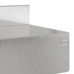 vidaXL Obrubník trávnika 20 pcs 100 x 10 x 8 cm Oceľ Strieborná – Obrázok 5