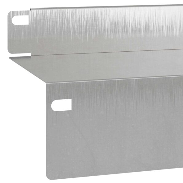 vidaXL Obrubník trávnika 20 pcs 100 x 10 x 8 cm Oceľ Strieborná – Obrázok 6