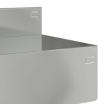 vidaXL Obrubník trávnika 10 pcs 100 x 10 x 8 cm Oceľ Strieborná – Obrázok 5