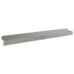 vidaXL Obrubník trávnika 20 pcs 100 x 10 x 8 cm Oceľ Strieborná – Obrázok 2