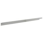 vidaXL Obrubník trávnika 30 pcs 100 x 10 x 8 cm Oceľ Strieborná – Obrázok 4