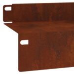 vidaXL Obrubník trávnika 20 pcs 100 x 10 x 8 cm Oceľ Hrdzavý – Obrázok 7