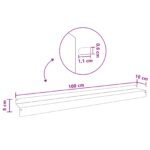 vidaXL Obrubník trávnika 30 pcs 100 x 10 x 8 cm Oceľ Hrdzavý – Obrázok 9