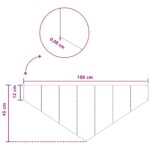 vidaXL Obrubník trávnika 100 x 45 cm Oceľ Strieborná – Obrázok 8