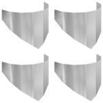 vidaXL Obrubník trávnika 4 pcs 100 x 45 cm Oceľ Strieborná – Obrázok 2