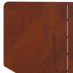 vidaXL Obrubník trávnika 100 x 45 cm Oceľ Hrdzavý – Obrázok 7