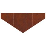 vidaXL Obrubník trávnika 4 pcs 100 x 45 cm Oceľ Hrdzavý – Obrázok 6