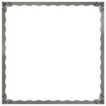 vidaXL Obrubník trávnika 60 x 60 x 20 cm Oceľ Strieborná – Obrázok 4