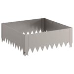 vidaXL Obrubník trávnika 60 x 60 x 20 cm Oceľ Hrdzavý – Obrázok 4
