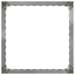 vidaXL Obrubník trávnika 4 pcs 60 x 60 x 35 cm Oceľ Strieborná – Obrázok 5