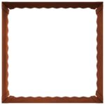 vidaXL Obrubník trávnika 60 x 60 x 35 cm Oceľ Hrdzavý – Obrázok 5