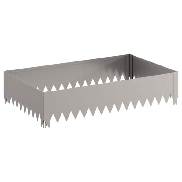 vidaXL Obrubník trávnika 100 x 60 x 20 cm Oceľ Hrdzavý – Obrázok 4