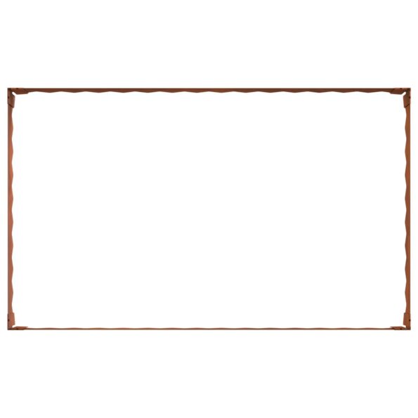 vidaXL Obrubník trávnika 100 x 60 x 20 cm Oceľ Hrdzavý – Obrázok 5