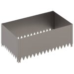 vidaXL Obrubník trávnika 100 x 60 x 35 cm Oceľ Hrdzavý – Obrázok 4