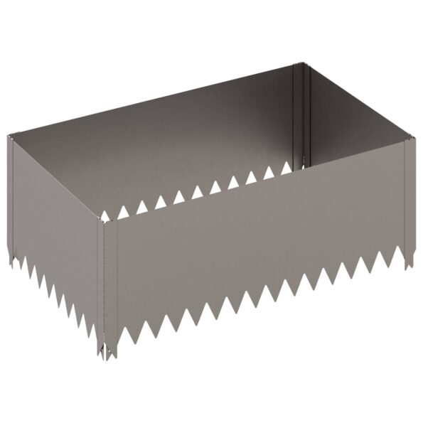 vidaXL Obrubník trávnika 100 x 60 x 35 cm Oceľ Hrdzavý – Obrázok 4