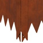 vidaXL Obrubník trávnika 100 x 60 x 35 cm Oceľ Hrdzavý – Obrázok 7