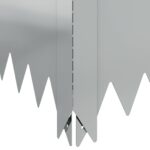 vidaXL Obrubník trávnika 100 x 100 x 20 cm Oceľ Strieborná – Obrázok 6