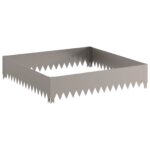vidaXL Obrubník trávnika 100 x 100 x 20 cm Oceľ Hrdzavý – Obrázok 4