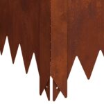 vidaXL Obrubník trávnika 100 x 100 x 35 cm Oceľ Hrdzavý – Obrázok 7