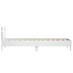 vidaXL Posteľový rám s LED Biela 80 x 200 cm Kompozitné drevo – Obrázok 6