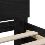 vidaXL Posteľový rám s LED Čierny dub 80 x 200 cm Kompozitné drevo – Obrázok 6