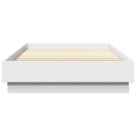 vidaXL Posteľový rám s LED Biela 80 x 200 cm Kompozitné drevo – Obrázok 5