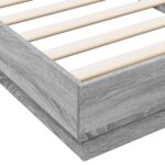 vidaXL Posteľový rám s LED Sivý Sonoma 80 x 200 cm Kompozitné drevo – Obrázok 7