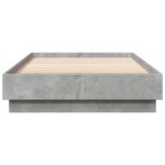 vidaXL Posteľový rám s LED Betónovo sivá 80 x 200 cm Kompozitné drevo – Obrázok 5