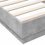 vidaXL Posteľový rám s LED Betónovo sivá 80 x 200 cm Kompozitné drevo – Obrázok 8