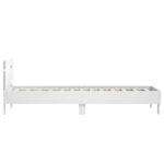 vidaXL Rám postele s čelom Biela 80 x 200 cm Kompozitné drevo – Obrázok 5
