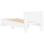 vidaXL Rám postele s čelom Biela 80 x 200 cm Konštruované drevo – Obrázok 6