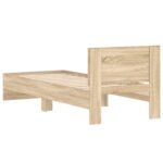 vidaXL Rám postele s čelom Dub sonoma 80 x 200 cm Konštruované drevo – Obrázok 6