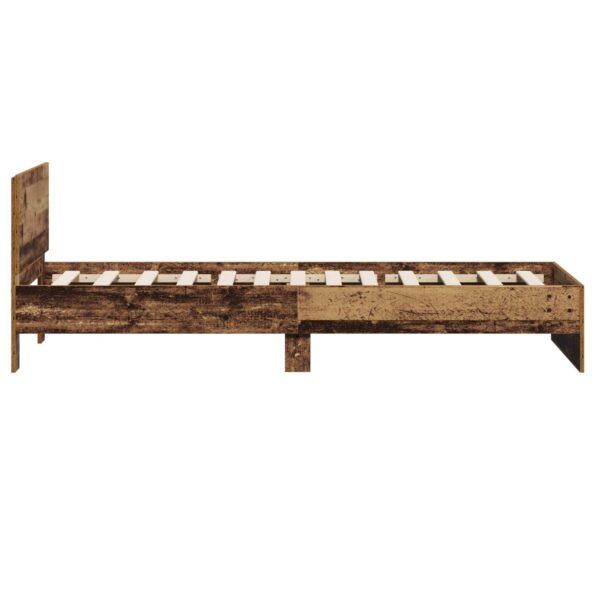 vidaXL Rám postele s čelom Staré drevo 80 x 200 cm Konštruované drevo – Obrázok 5