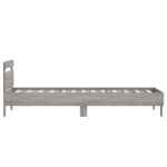 vidaXL Rám postele s čelom Sivý Sonoma 80 x 200 cm Kompozitné drevo – Obrázok 5