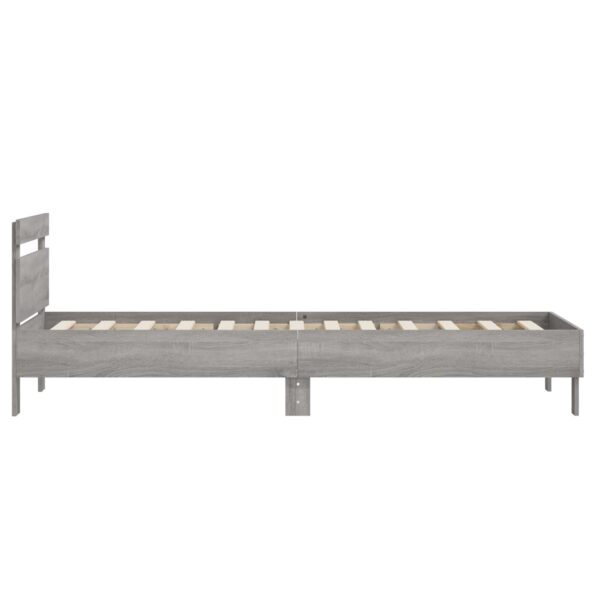 vidaXL Rám postele s čelom Sivý Sonoma 80 x 200 cm Kompozitné drevo – Obrázok 5